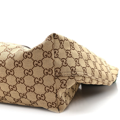 Gucci GG Monogram Web Large Giglio Tote Beige Brown 10 of 10