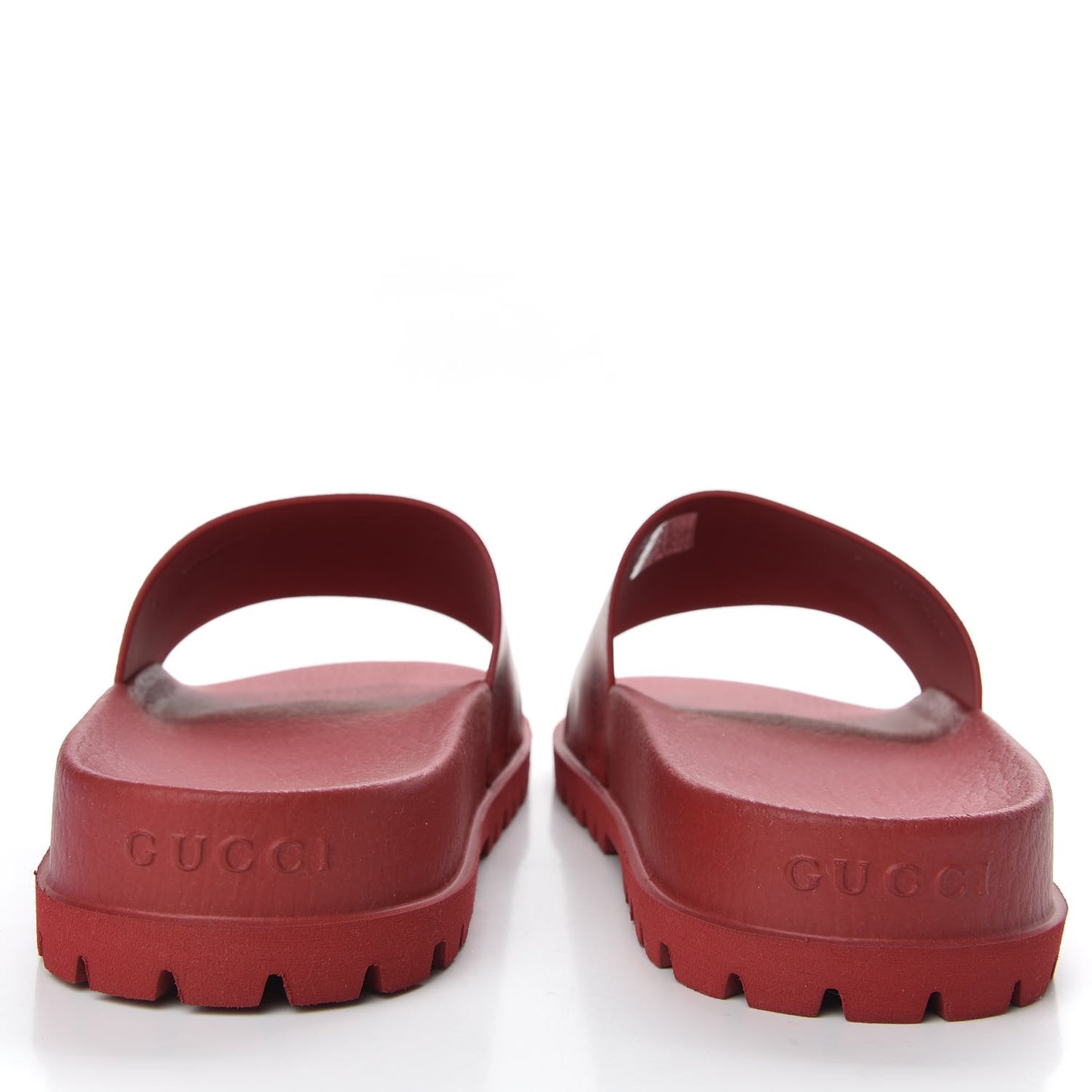 Calfskin Rubber GucciGhost Hamlet Skull Mens Lug Sole Slide Sandals 7 Hibiscus Red Blue Agata