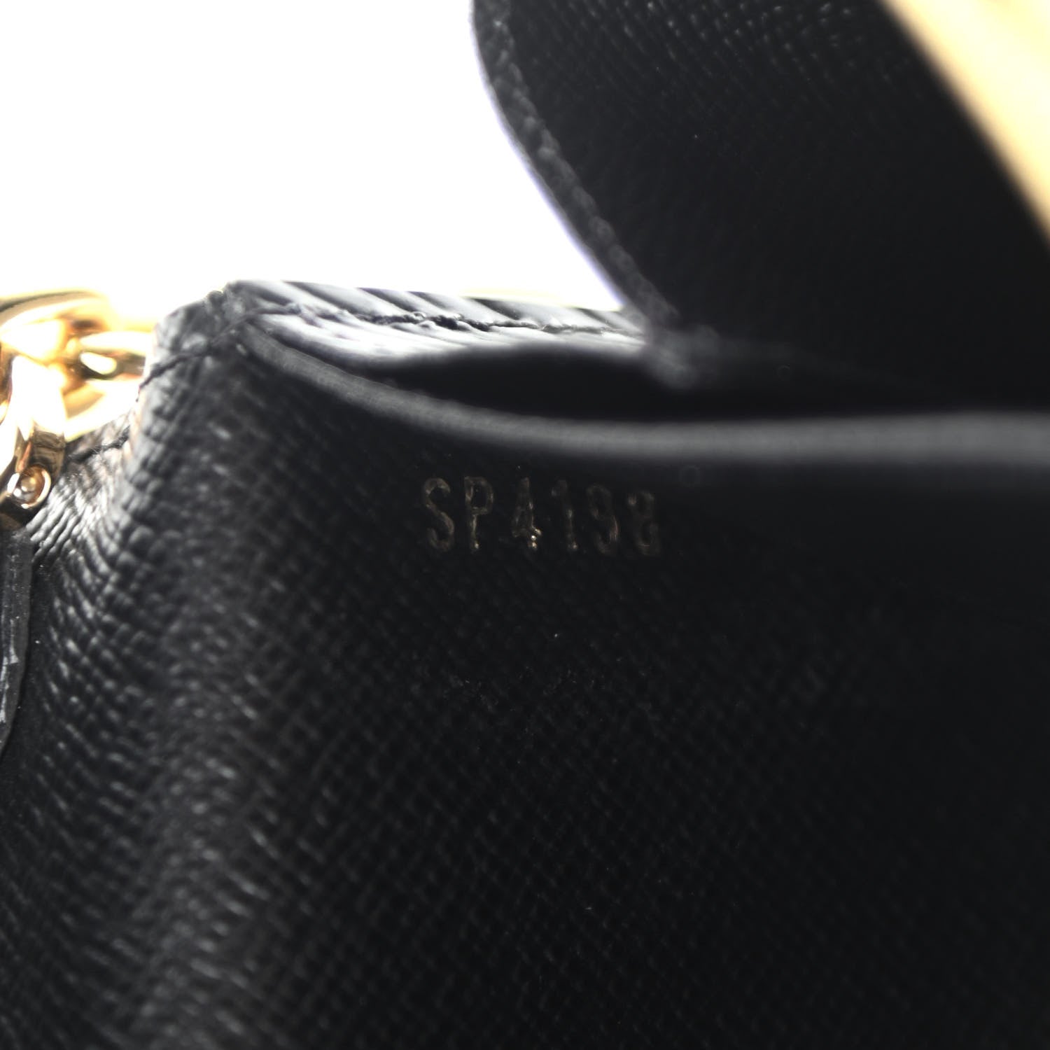 Louis Vuitton Epi Love Lock Twist Chain Wallet Black 7 of 10