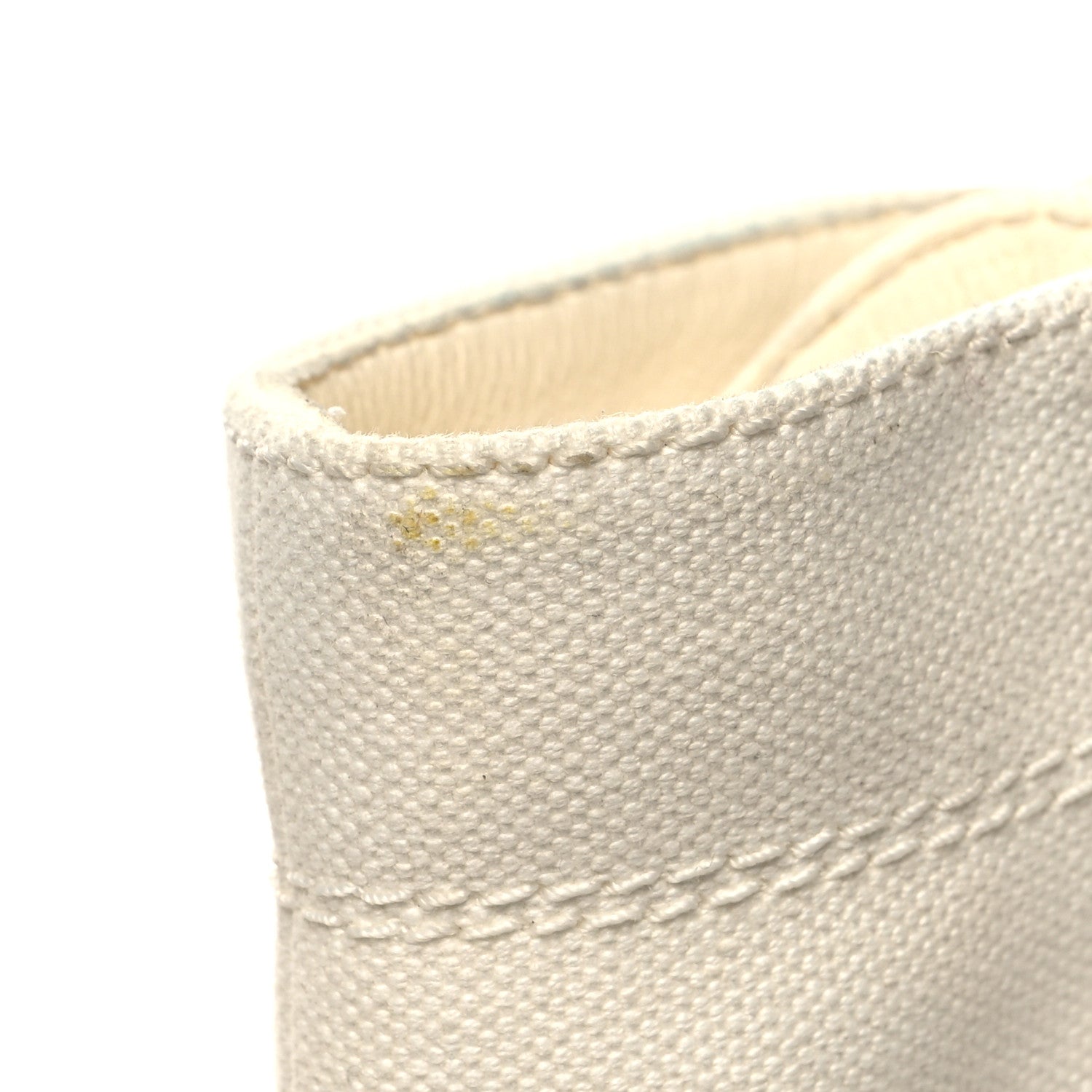 Chanel Fabric Lace Up Combat Boots 39 White 14 of 14