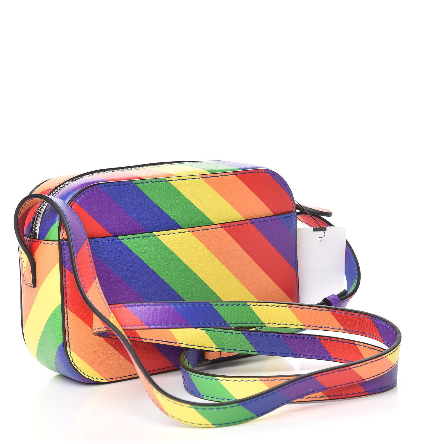 Balenciaga Smooth Calfskin Rainbow Logo XS Ville Camera Bag Multicolor 3 of 10