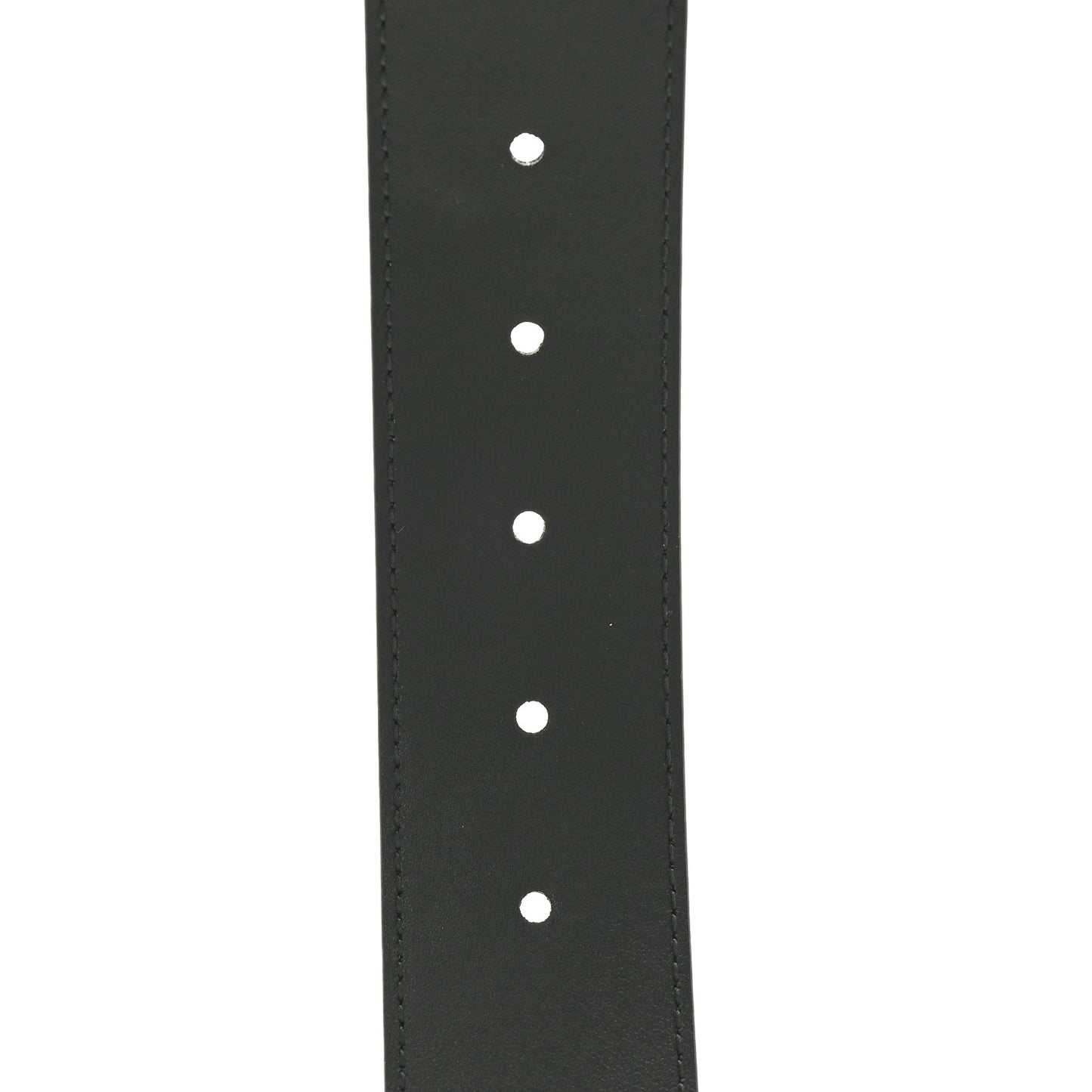 Rubber Calfskin Jumbo GG Monogram Belt 90 36 Black