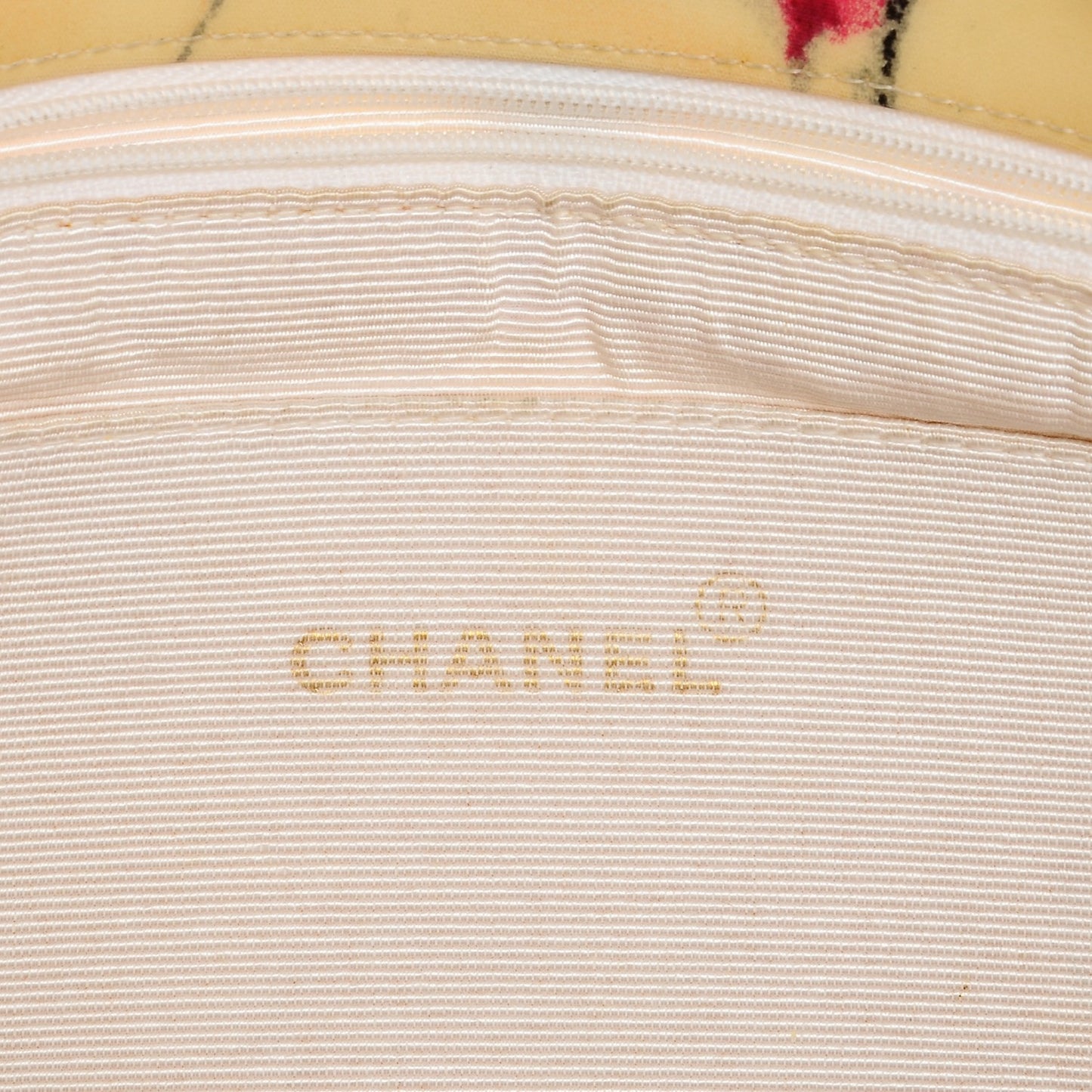 Coated Canvas Quilted Lips and Kisses Graffiti XL Tote Beige