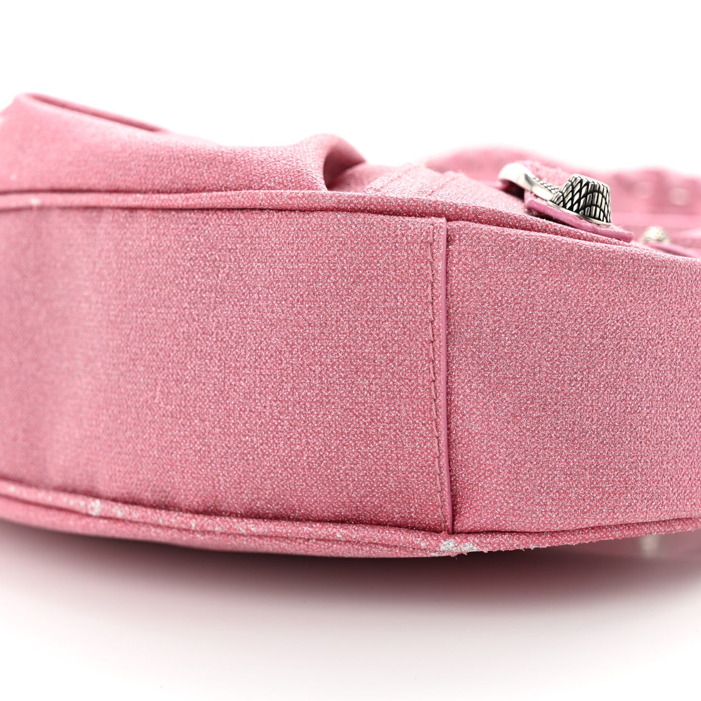 Sparkling Fabric Le Cagole Shoulder Bag XS Sweet Pink