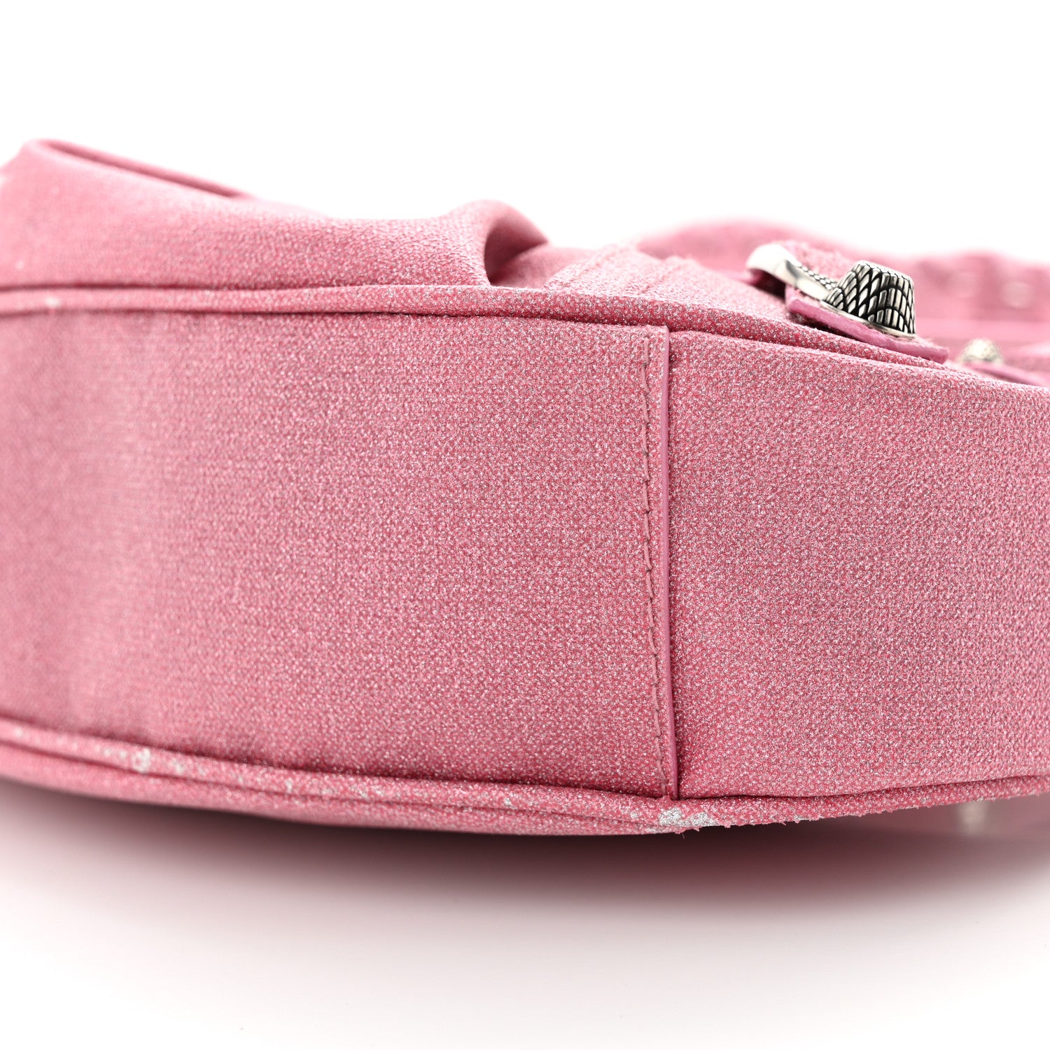 Balenciaga Sparkling Fabric Le Cagole Shoulder Bag XS Sweet Pink 10 of 11