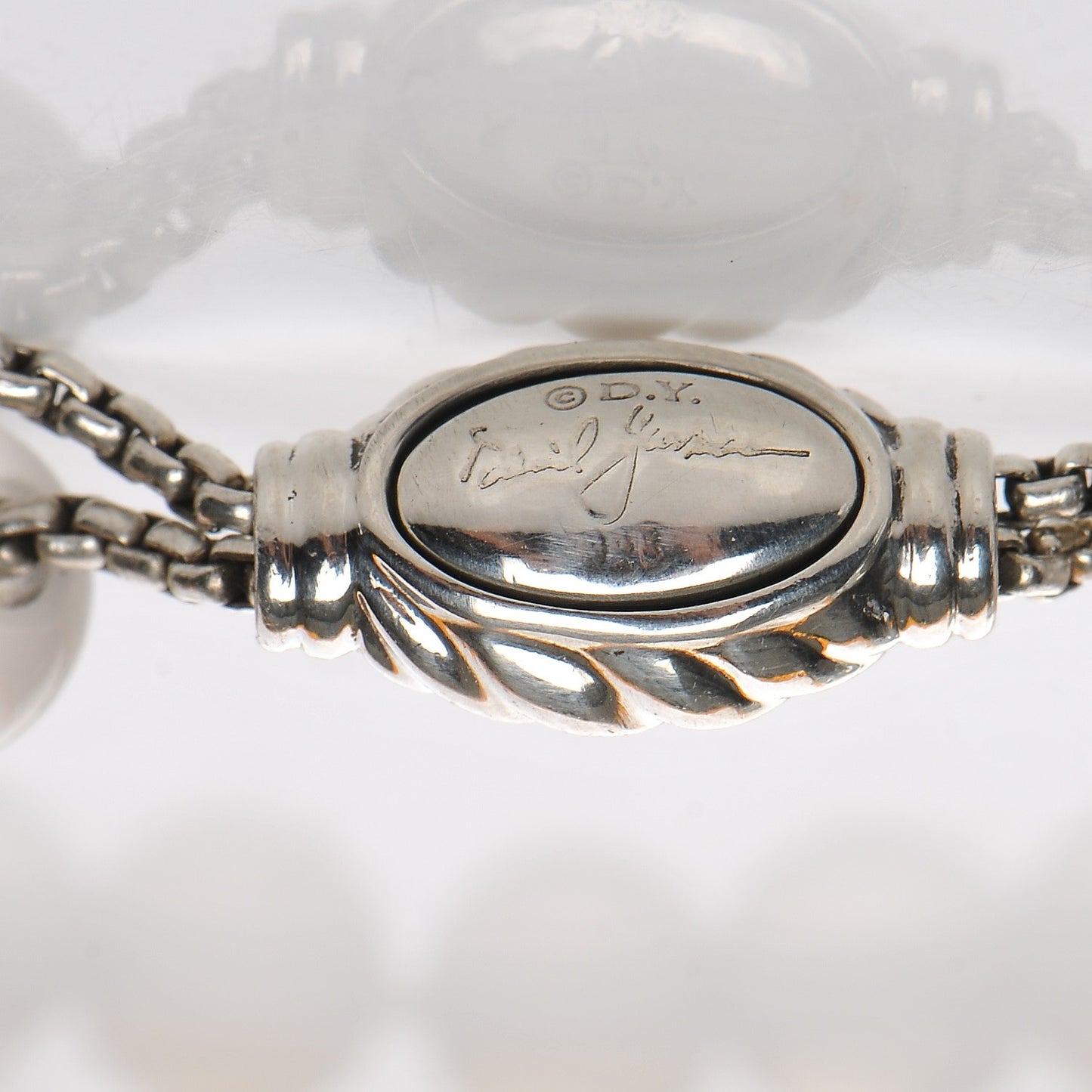 Sterling Silver Chalcedony 8mm Spiritual Beads Adjustable Bracelet