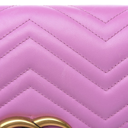 Gucci Calfskin Matelasse Medium GG Marmont Shoulder Bag Candy Mousse 10 of 12