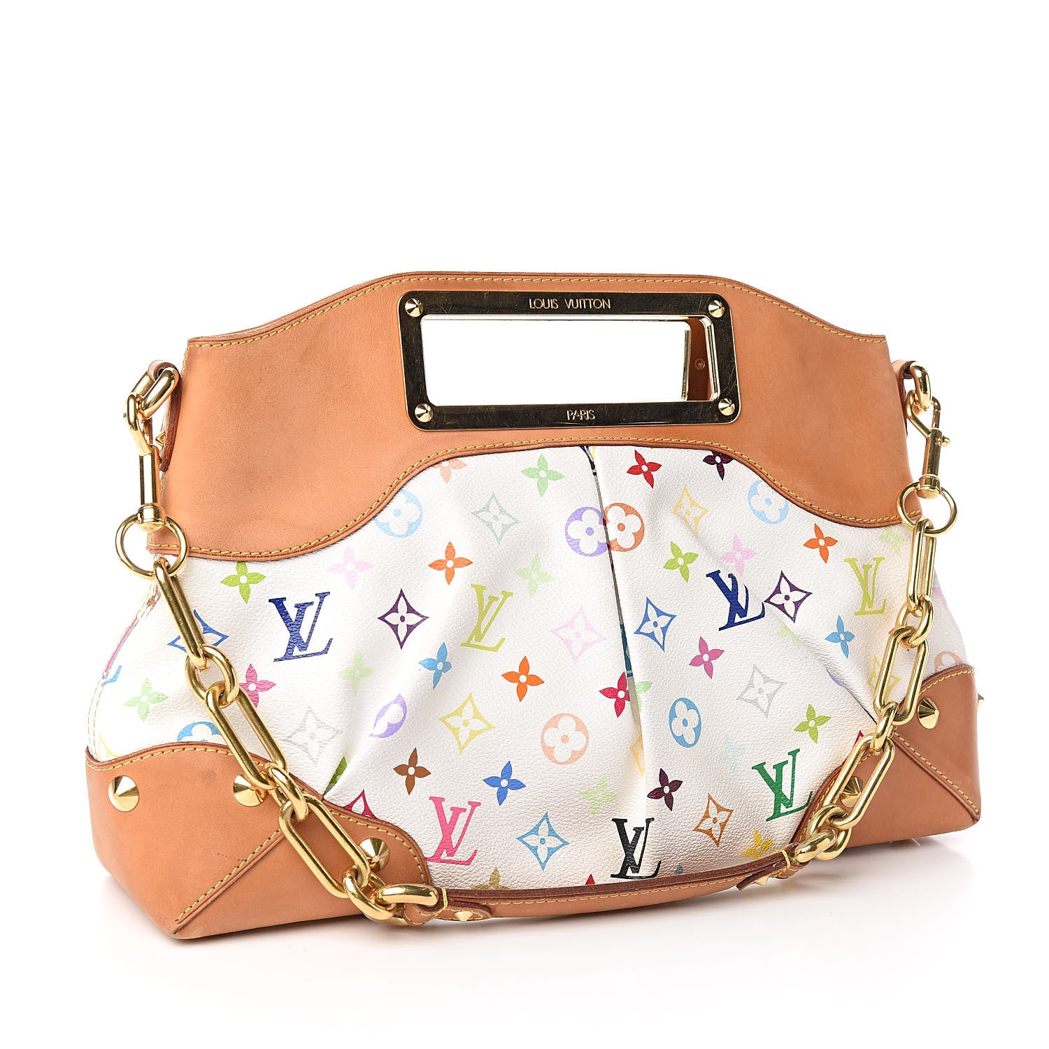 Louis Vuitton Monogram Multicolor Judy MM White 3 of 11
