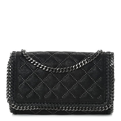 Stella McCartney Shaggy Deer Quilted Studded Falabella Crossbody Black 1 of 10