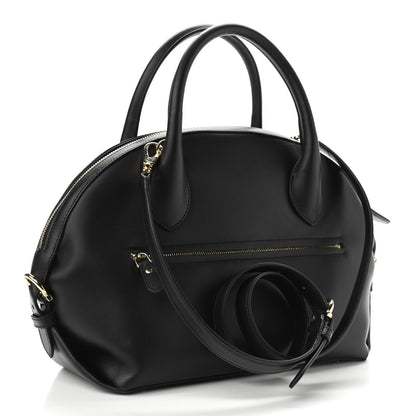 Salvatore Ferragamo Calfskin Fiamma Bag Black 3 of 10