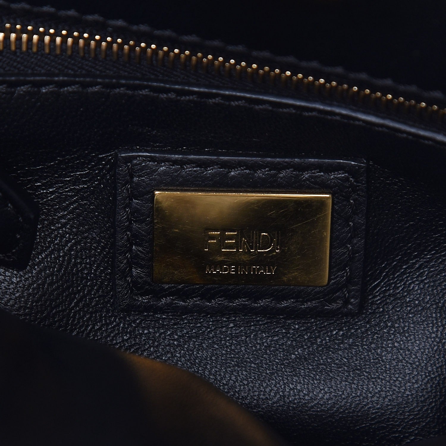 Fendi Nappa Mini Peekaboo Iconic Satchel Black 6 of 8