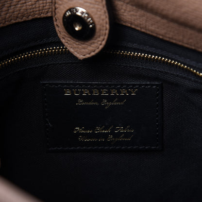 Burberry Grainy Calfskin House Check Small Bingley Dark Sand 8 of 10
