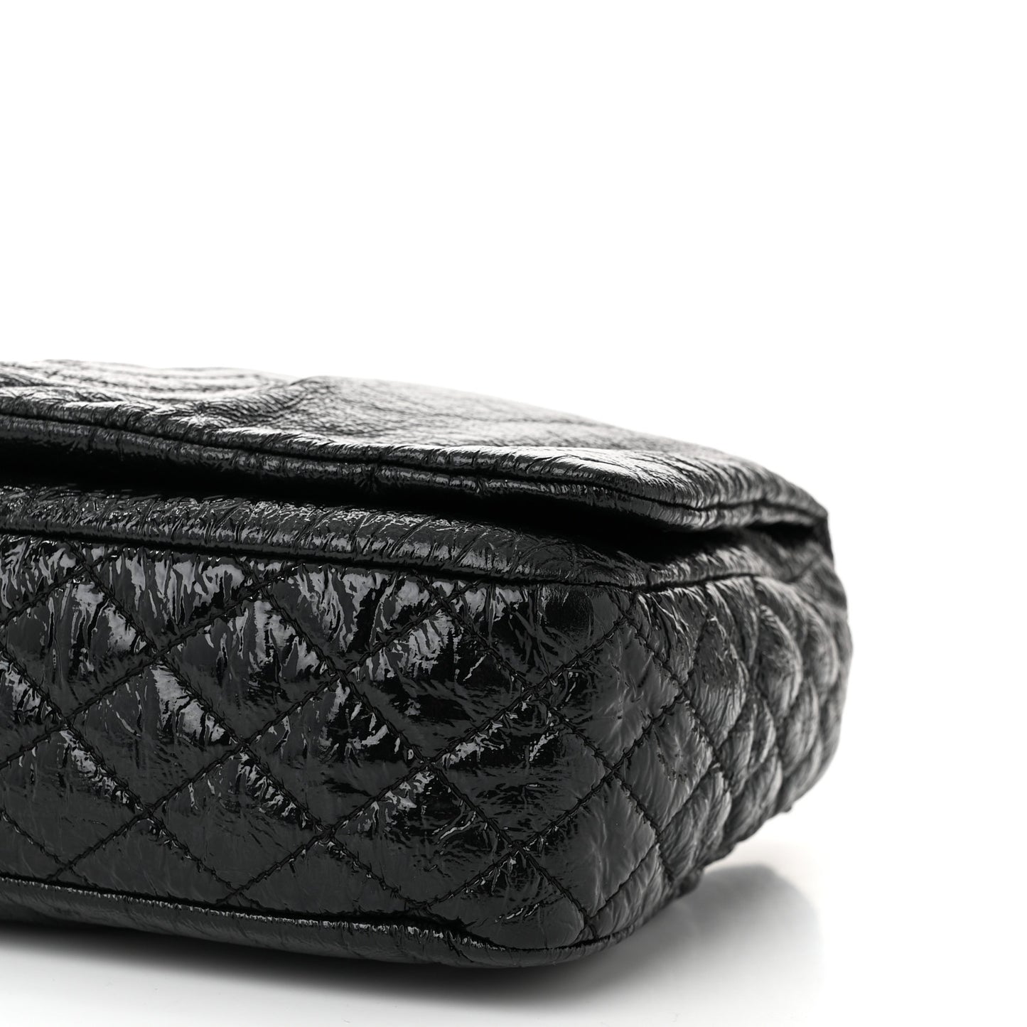 Vinyl Medium Rock and Chain Flap Black Black
