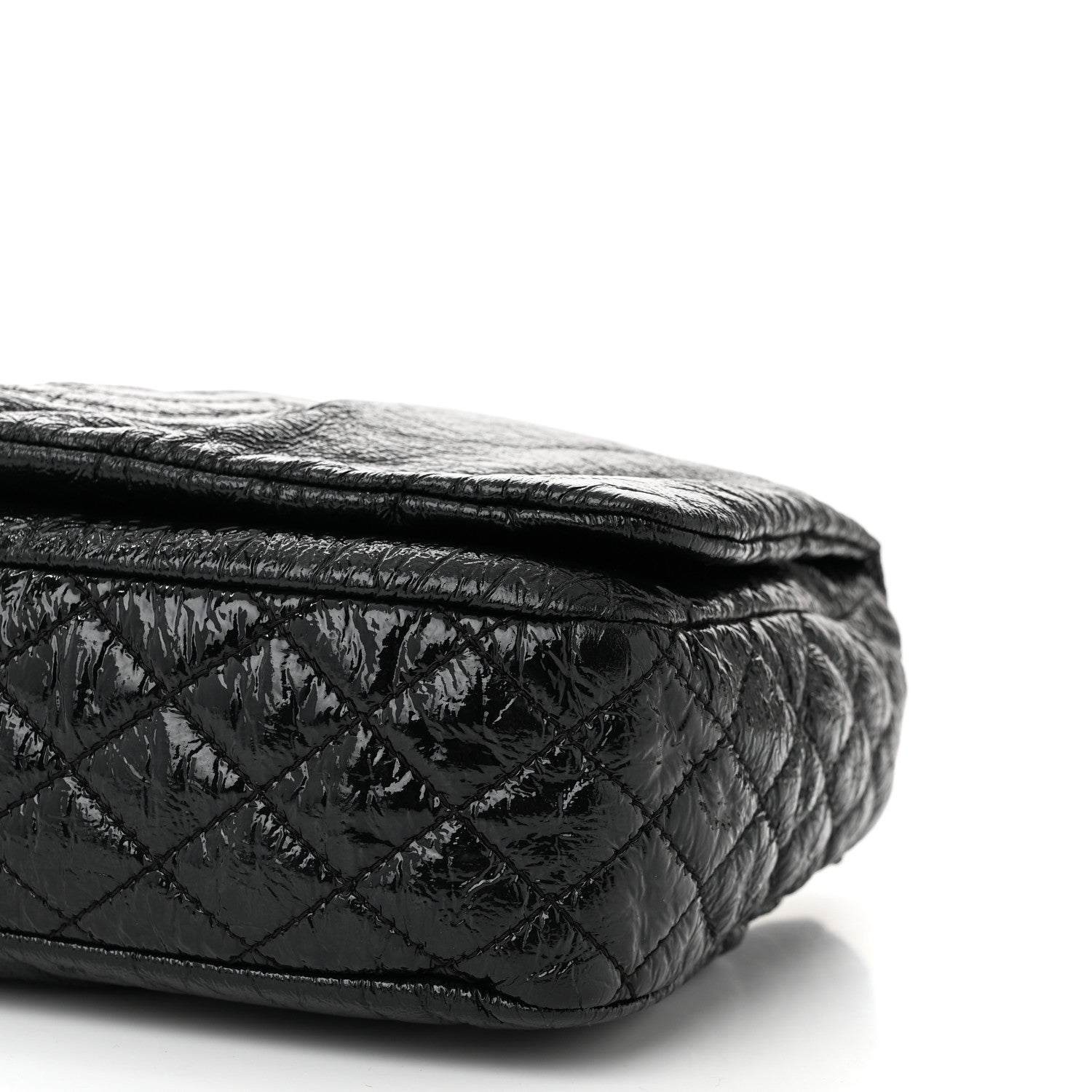 Chanel Vinyl Medium Rock and Chain Flap Black Black 10 of 11