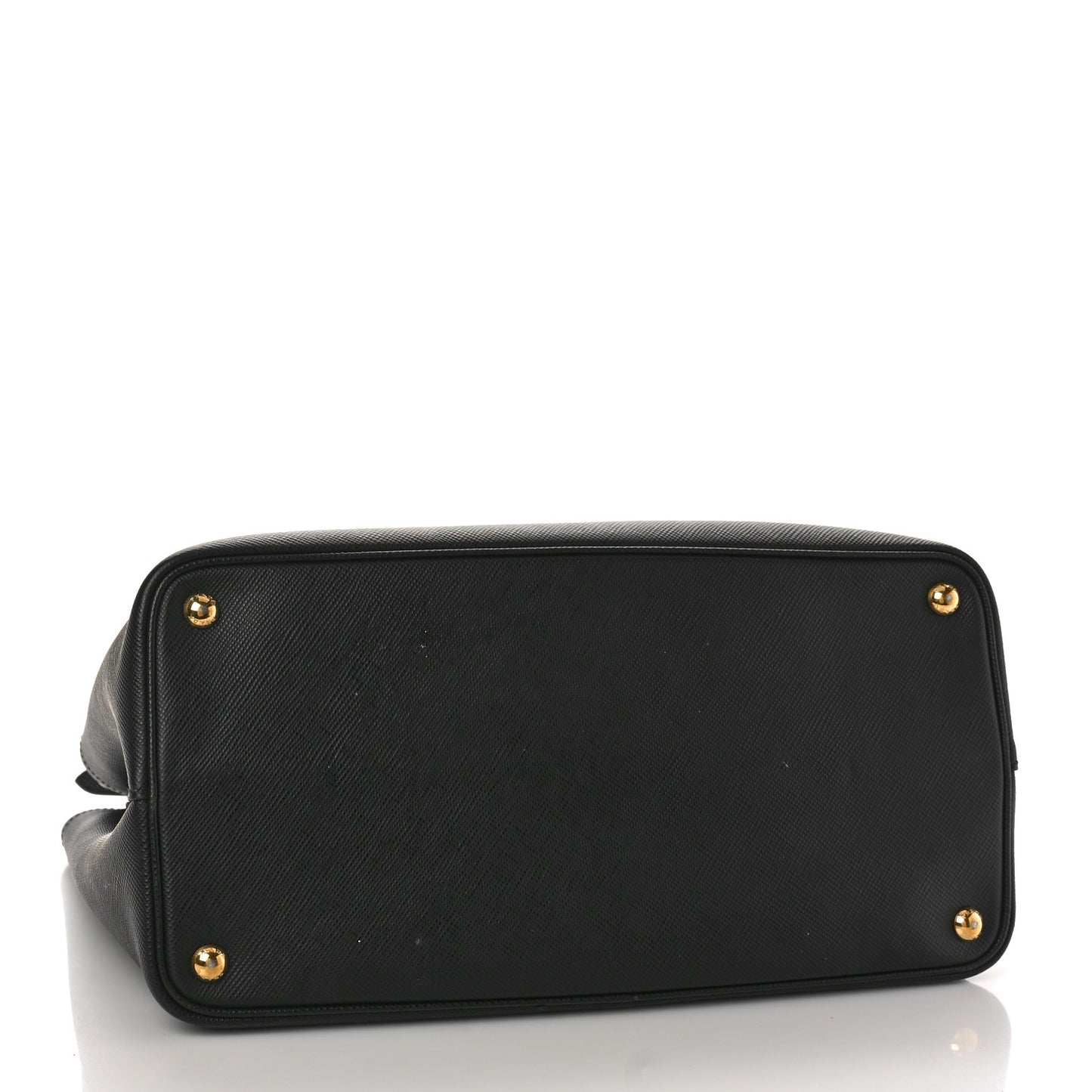 Saffiano Cuir Large Double Bag Black Mughetto