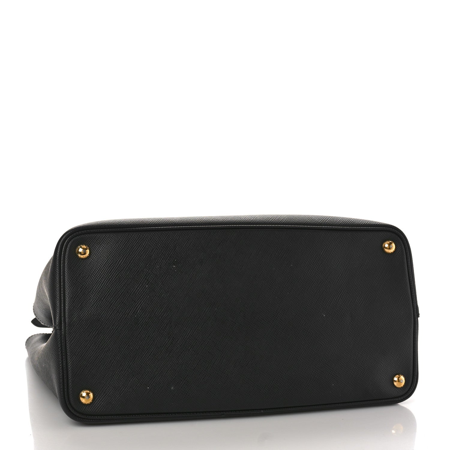 Prada Saffiano Cuir Large Double Bag Black Mughetto 4 of 8