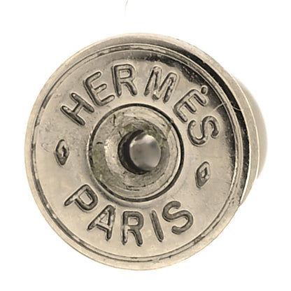Hermes Palladium Lacquered Pop H Earrings Jaune Sature 4 of 5