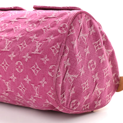 Louis Vuitton Monogram Denim Neo Speedy Fuchsia 6 of 9