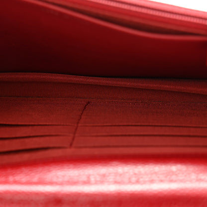 Chanel Caviar Quilted Wallet on Chain WOC Red 5 of 12
