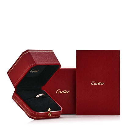Cartier 18K White Gold 3.5mm LOVE Wedding Band Ring 54 7 5 of 5
