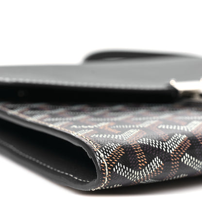 Goyard Goyardine Calfskin Chypre Wallet Pouch Navy 9 of 10