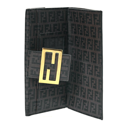 Fendi Zucchino Spalmati Forever Continental Wallet Moro Black 4 of 7