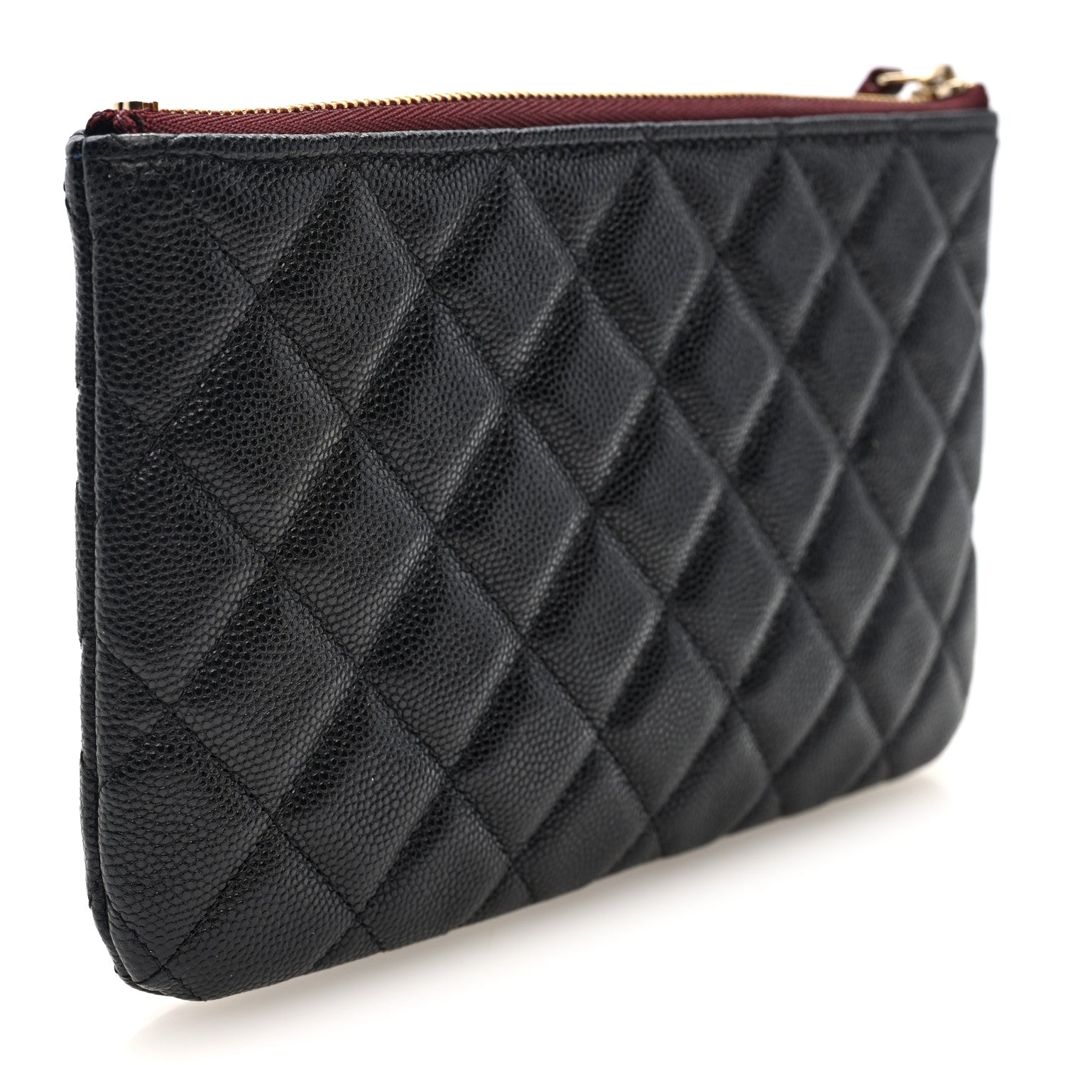 Chanel Caviar Quilted Cosmetic Case Black 3 of 8