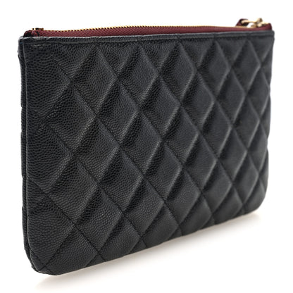 Chanel Caviar Quilted Cosmetic Case Black 3 of 8