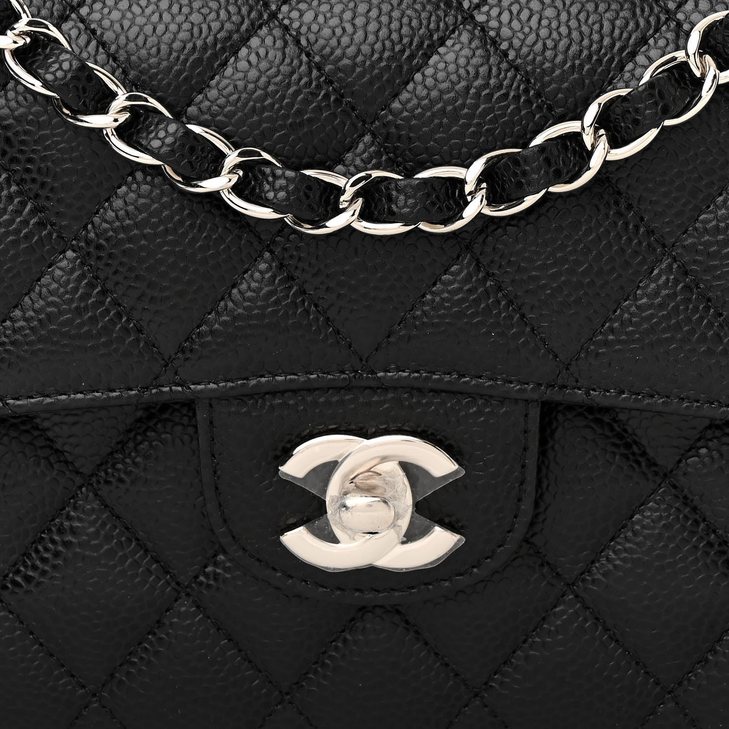 Chanel Caviar Quilted Small Double Flap Black 8 of 10