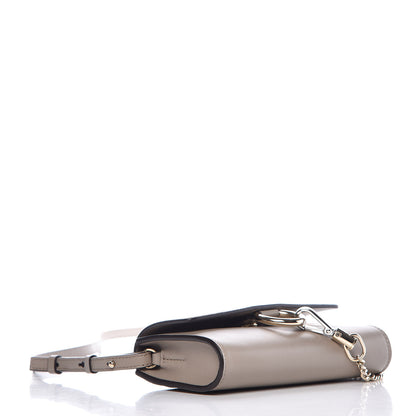 Chloe Suede Calfskin Mini Faye Shoulder Bag Motty Grey 4 of 7