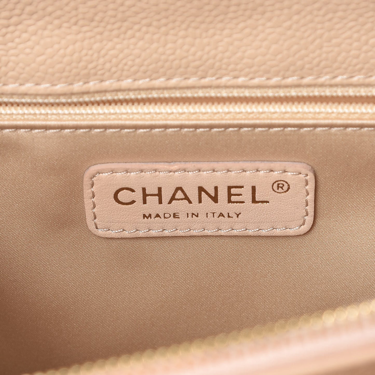 Caviar Quilted Grand Shopping Tote GST Beige Clair