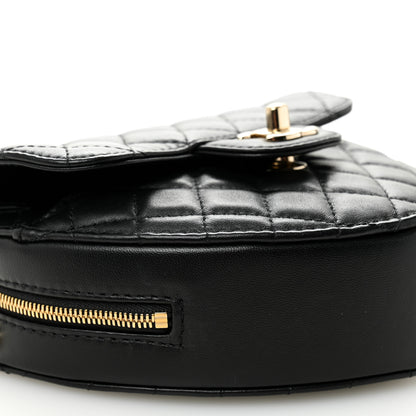Chanel Lambskin Quilted CC In Love Heart Bag Black 9 of 10