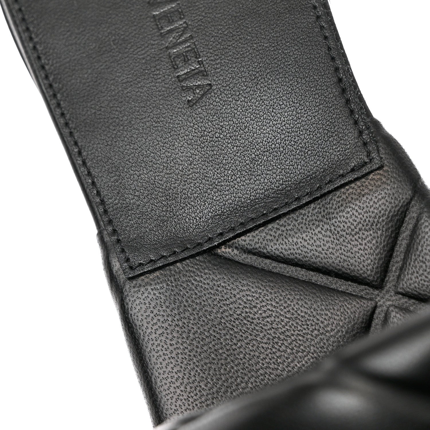 Bottega Veneta Nappa Quilted Rubber Lido Flat Sandals 38.5 Black 8 of 9