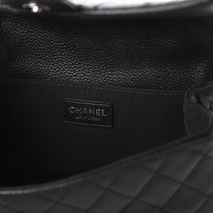 Chanel Grained Calfskin Quilted 2.55 Reissue Flap Belt Bag Clutch Black 8 of 11