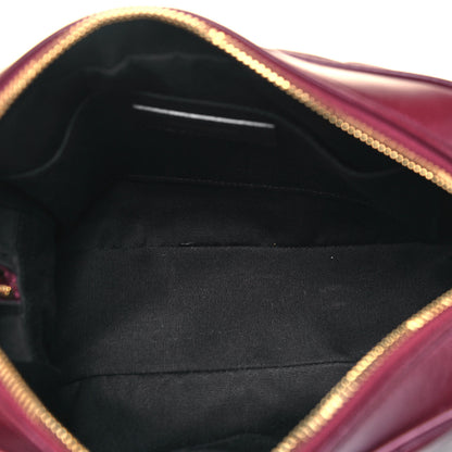 Saint Laurent Calfskin Matelasse Monogram Lou Camera Bag Legion Red 7 of 9