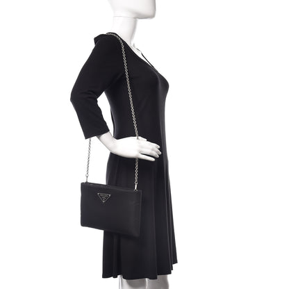 Prada Tessuto Nylon Crossbody Bag Black 2 of 9