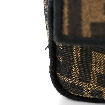 Fendi Fabric Jacquard FF 1974 Medium Baguette Tobacco Moro Black 11 of 11