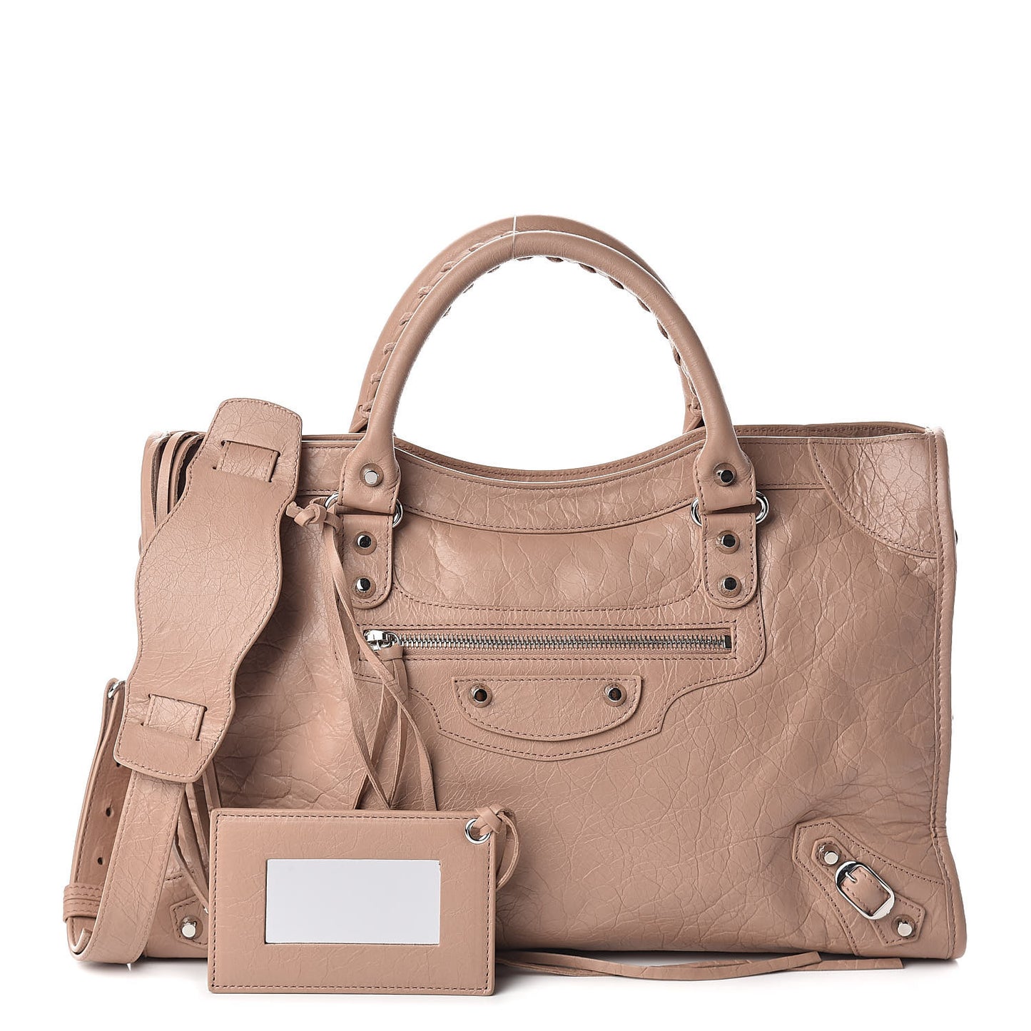 Agneau Classic Silver Hardware City Rose Des Sables