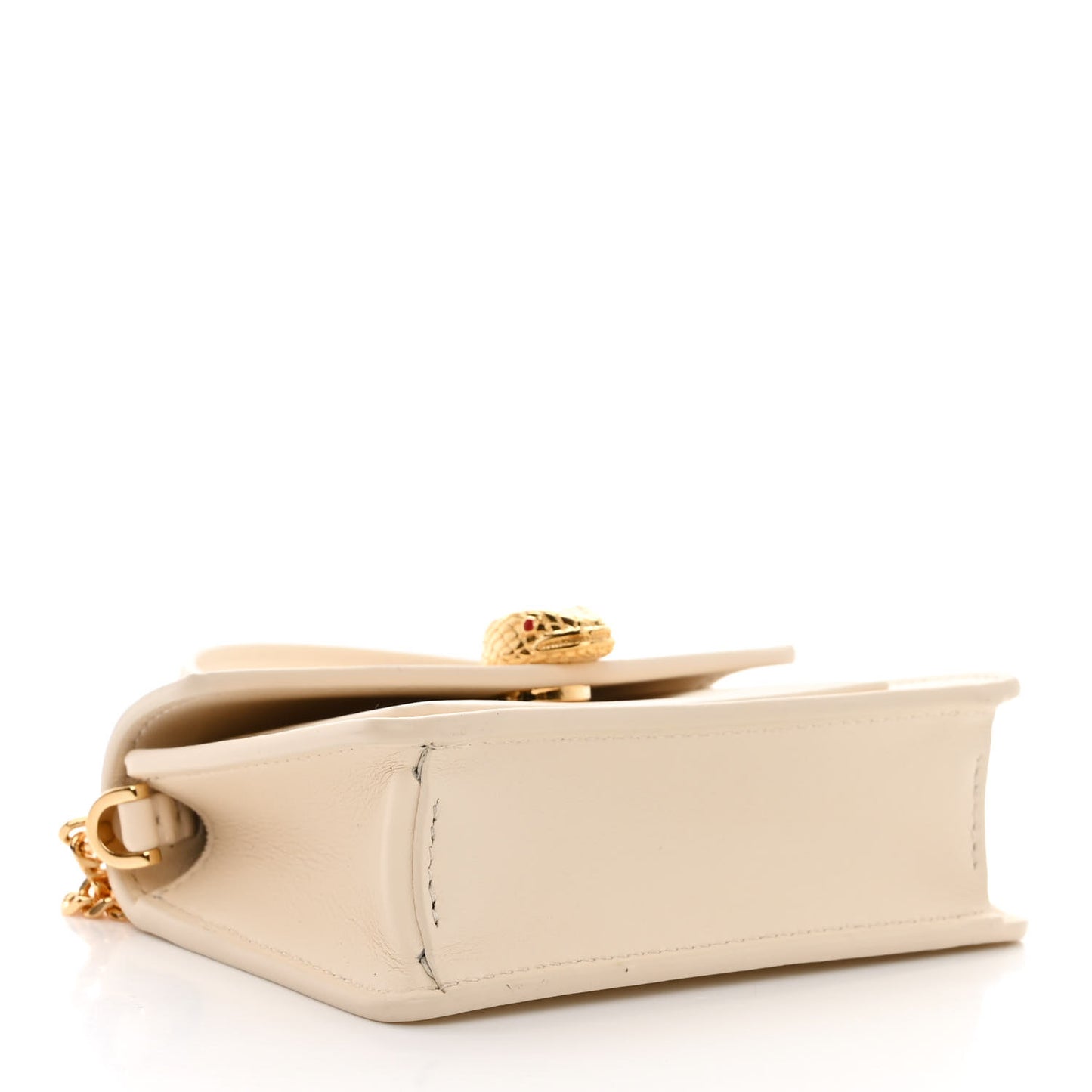 Calfskin Serpenti Forever Micro Bag Ivory