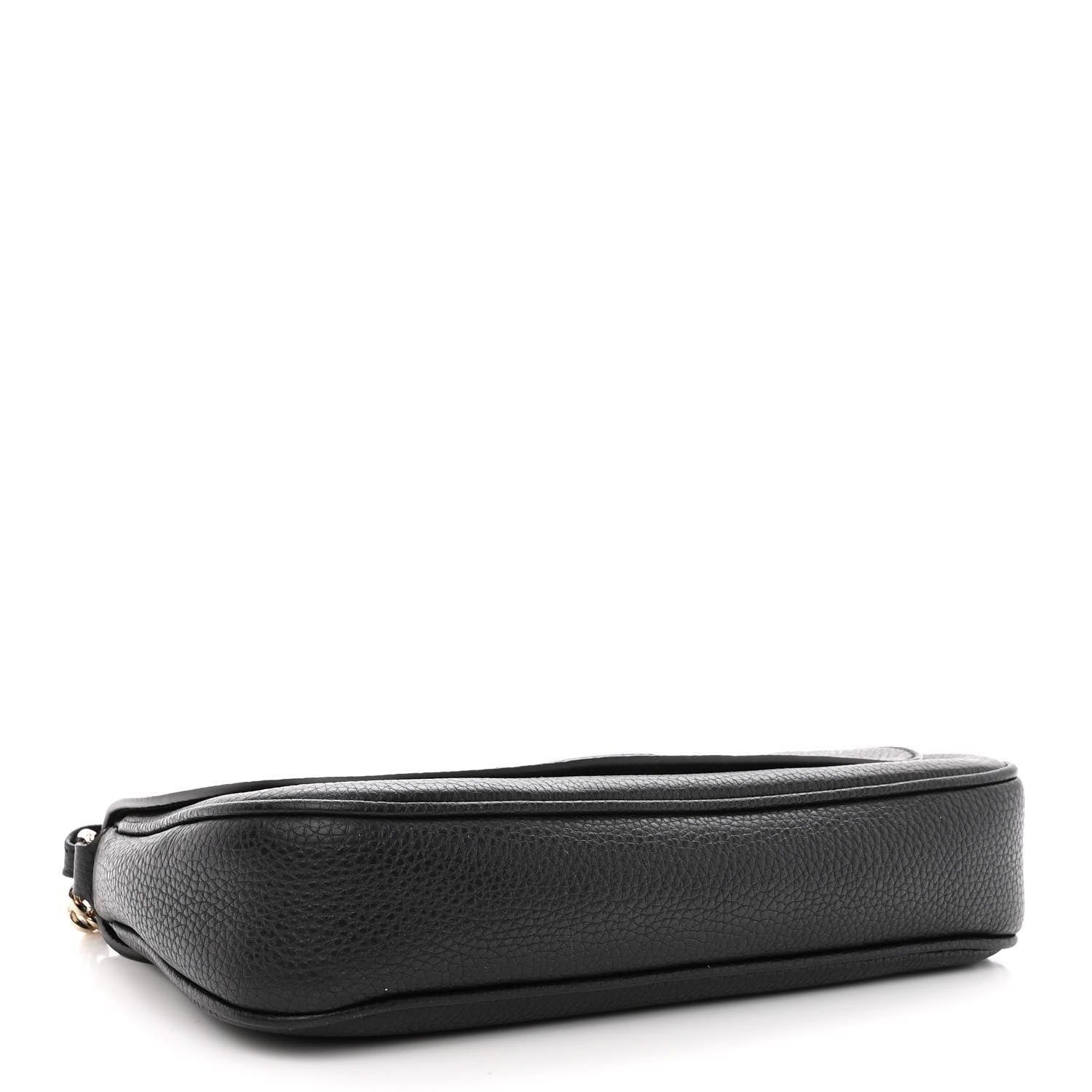 Gucci Pebbled Calfskin Medium Soho Flap Crossbody Black 4 of 10