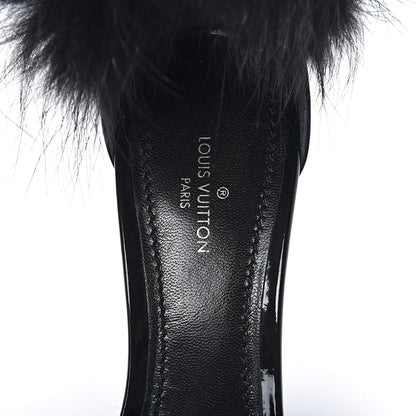 Louis Vuitton Patent Monogram Call Back Sandals 35.5 Black 5 of 7