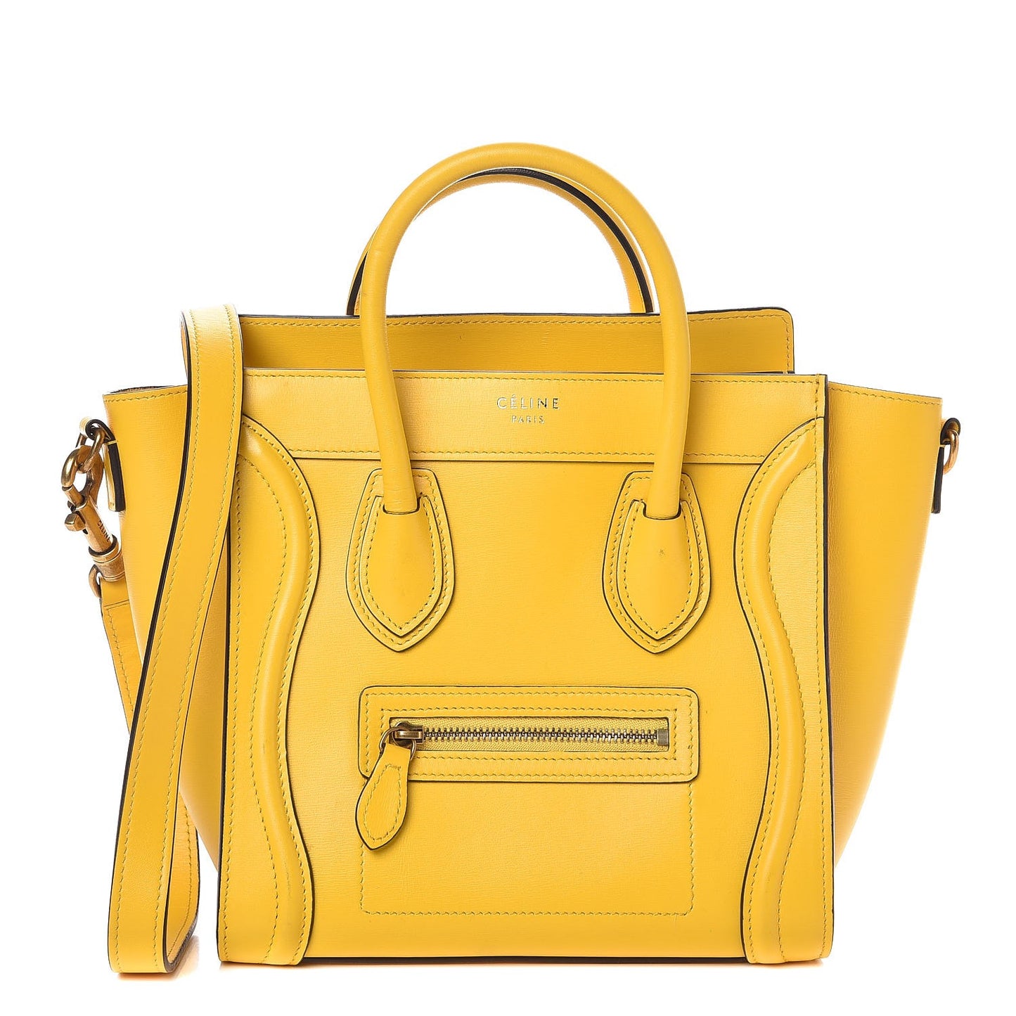 Palmelato Calfskin Nano Luggage Sunflower