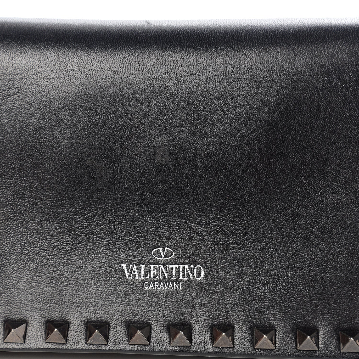 Valentino Garavani Nappa Small Rockstud Wristlet Clutch Black 6 of 9