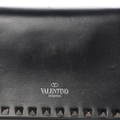 Valentino Garavani Nappa Small Rockstud Wristlet Clutch Black 6 of 9