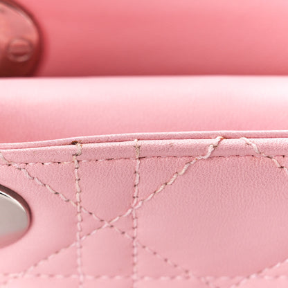 Christian Dior Lambskin Cannage Mini Lady Dior Rose Clair 26 of 27