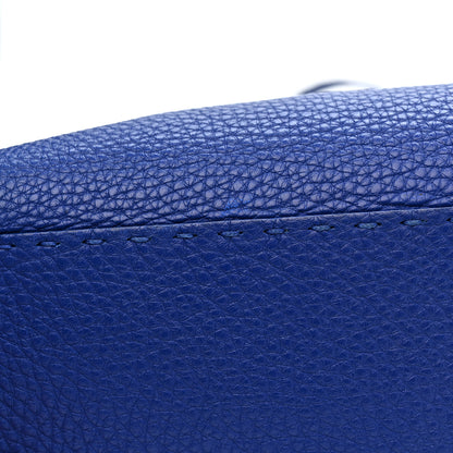 Fendi Cuoio Romano Selleria Bi-Color Medium Peekaboo Iconic Satchel Blue Neon Latte 12 of 14