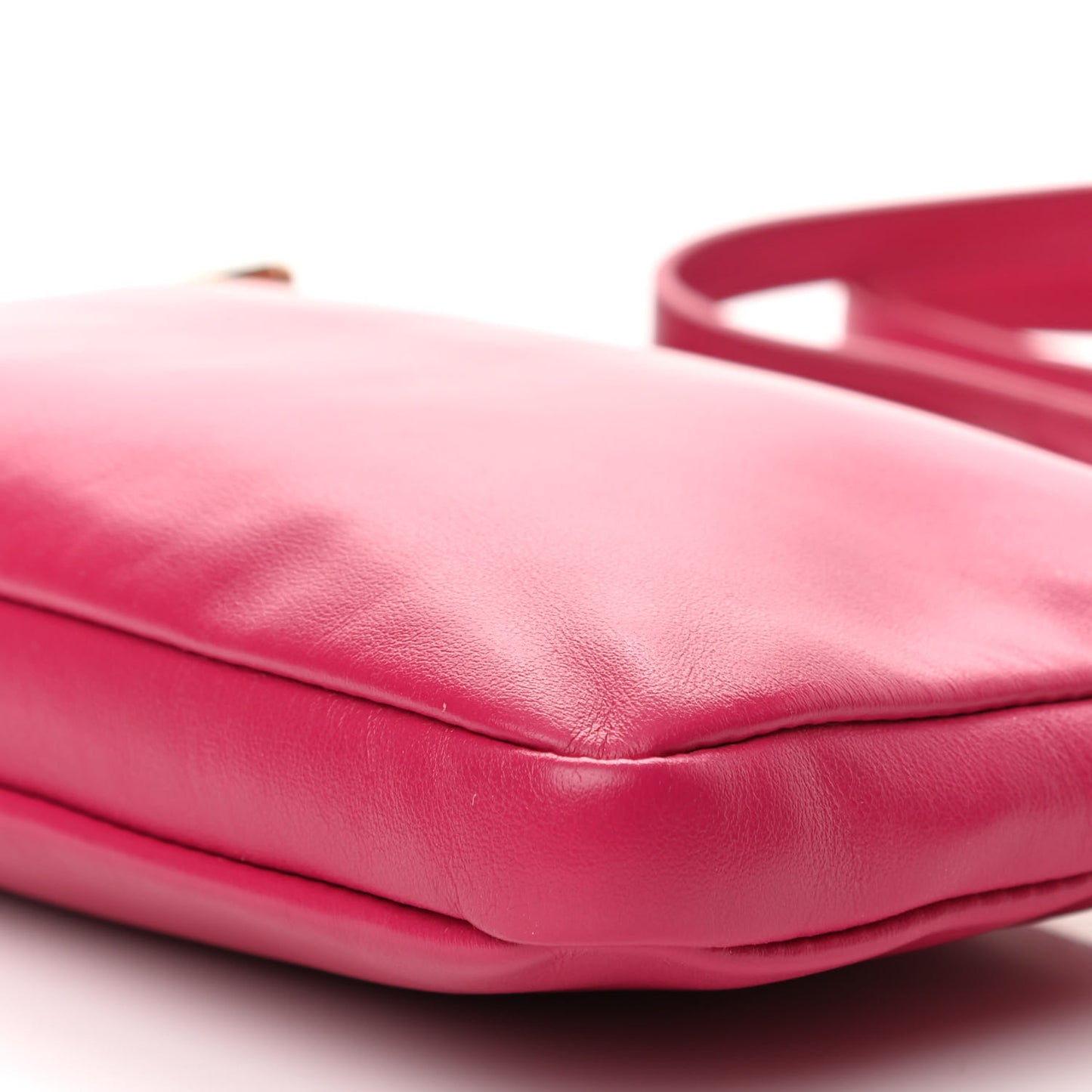 Calfskin Monogram Phone Pouch Crossbody Bag Bubblegum