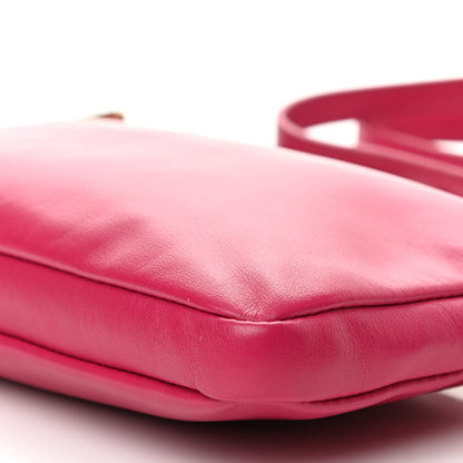 Saint Laurent Calfskin Monogram Phone Pouch Crossbody Bag Bubblegum 9 of 9