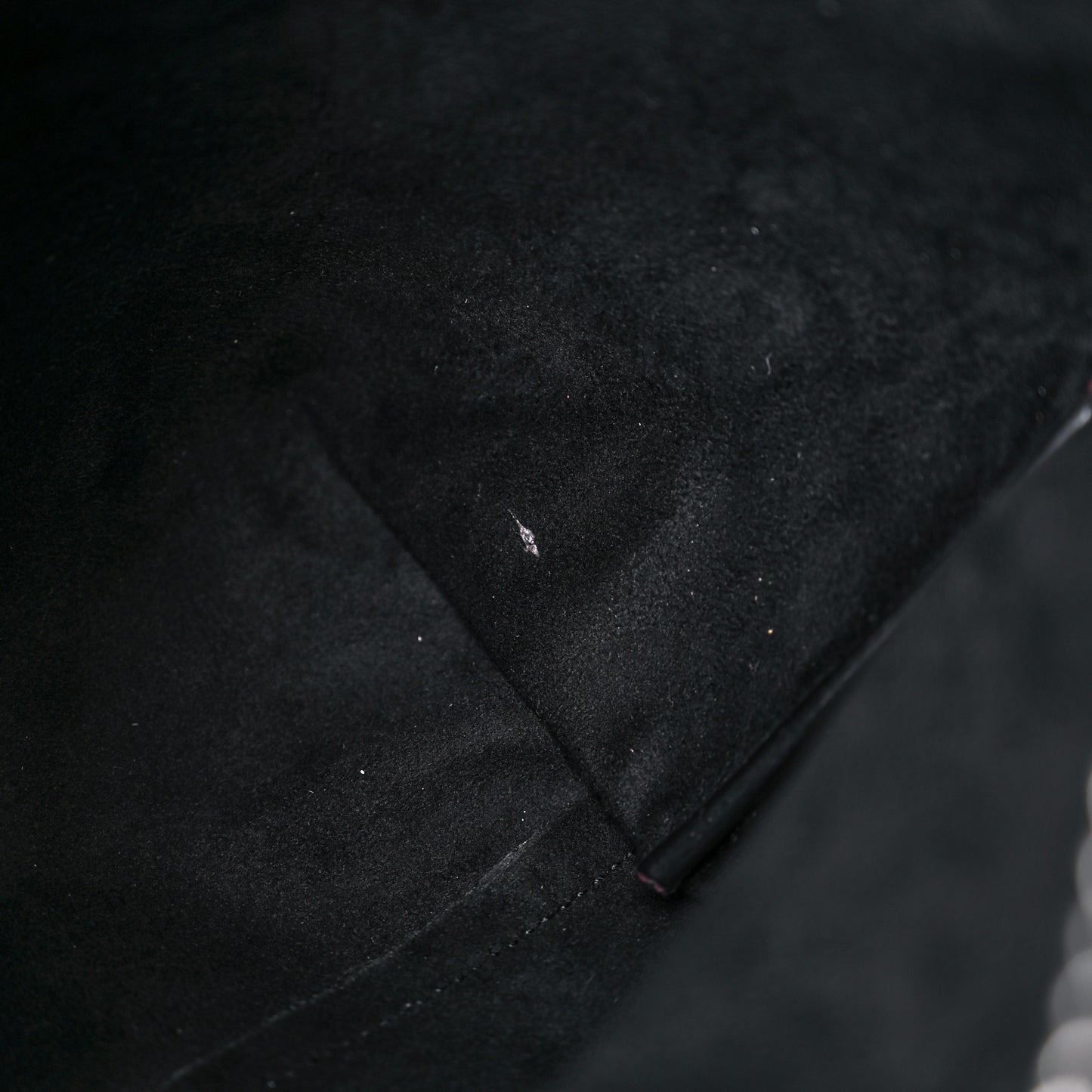 Lambskin Teddy Drawstring Bag Burgundy