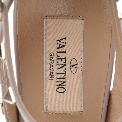 Valentino Garavani Patent Nappa Rockstud Ankle Strap 100mm Pumps 38 Poudre 7 of 9
